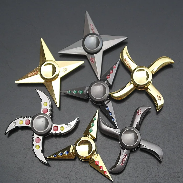 

Hot Wheels Metal Fidget Spinner Naruto Finger Spinner Tri cross Metal Hand fidget Ring Model EDC Stuffer For Kid/Adult Toys NEW