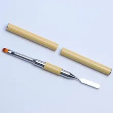 Full Beauty – brosse à ongles Double taille, Extension, stylo de construction rapide, brosses d'art des ongles, Palette de couleurs, accessoires de manucure, 1 pièce, CH064