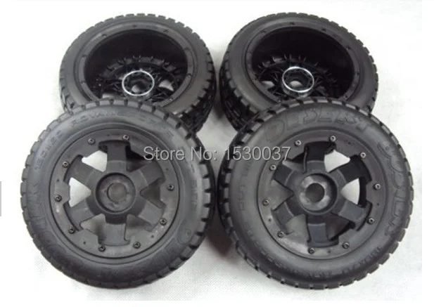 

Free shipping 5T onroad Front & Rear wheels & tyres x 4pcs