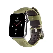 Correa iWatch de cuero auténtico Retro Vintage de repuesto para Apple Watch 42mm Series 3 2 1 deporte y edición Correa iwatch 38mm