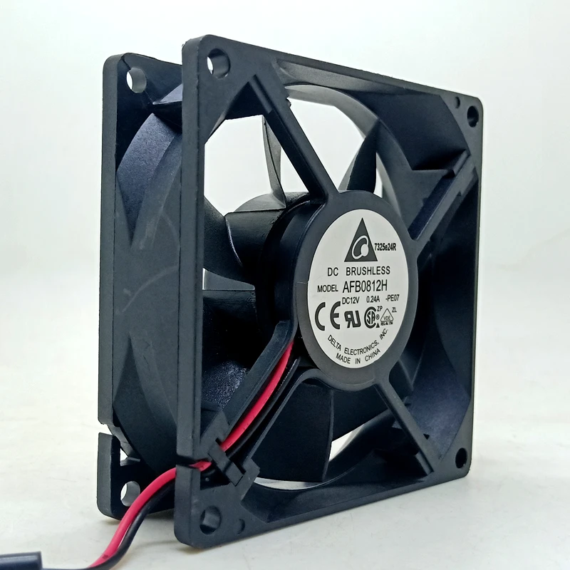 

80mm fan Delta 8025 12V Dual Ball bearing cooling Fan AFB0812H 8cm Mosquito Lamp Purifier Incubator Fan