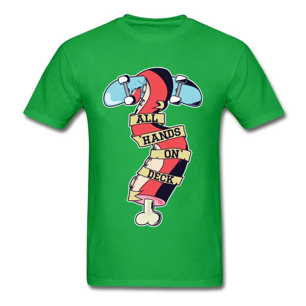Mens Coupons Design Tops T Shirt Crewneck ostern Day Cotton T Shirts Casual Short Sleeve All Hands On Deck Tops Shirt All Hands On Deck green