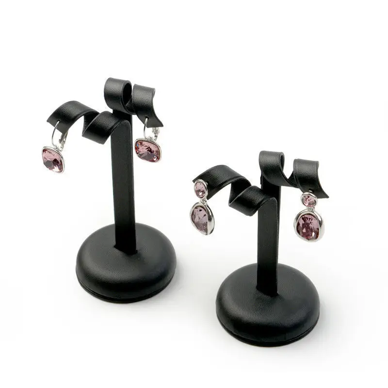 3pcspack Earring Jewelery Display Stand Pu Leather Earrings Ear Stud Holder Storage Hanger Showcase Rack Organizer Jewelry (6)