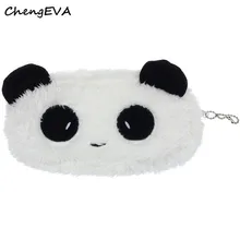 ChengEVA 1PC Cute Plush Panda Pen Pencil Case Cosmetic Makeup Bag Coin Purse Wallet Fashion Brand Hot Sale Attractive Nov 21
