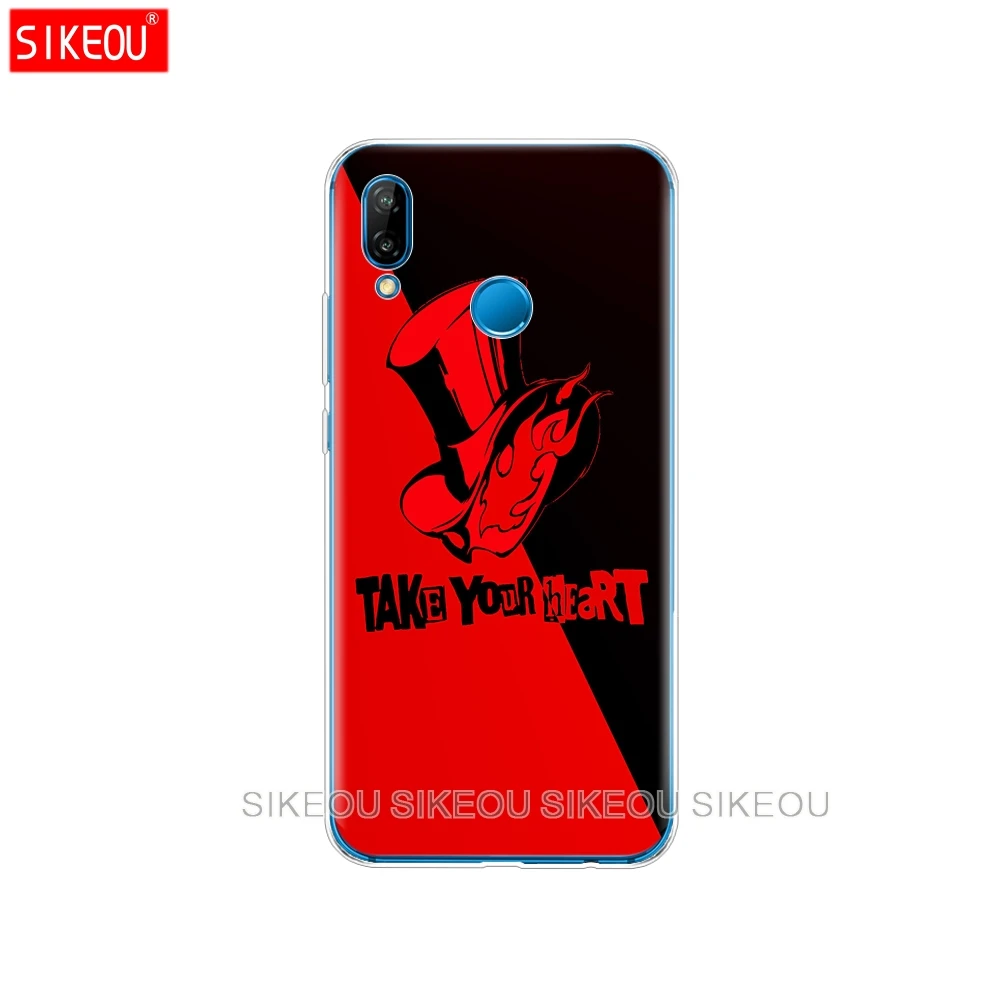 Силиконовый чехол для телефона Huawei P20 P7 P8 P9 P10 Lite Plus Pro 2017 P Smart 2018 Persona 5|Бамперы| |