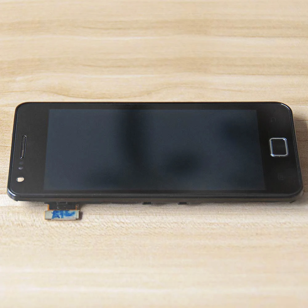 Продажа Sinbeda супер AMOLED lcd дисплей для SAMSUNG GALAXY S2 i9100 lcd кодирующий преобразователь сенсорного экрана в сборе рамка для SAMSUNG S2 lcd