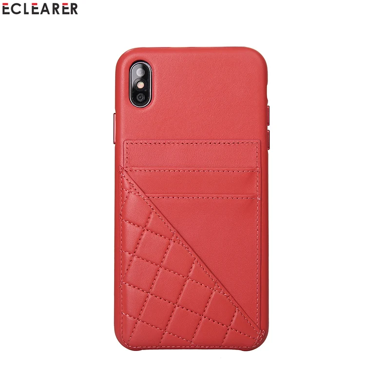 Rose Pink Алюминиевый металлический чехол из натуральной кожи для Apple iPhone XS X XS MAX, роскошный держатель для карт со слотом, чехол - Цвет: Rose Pink