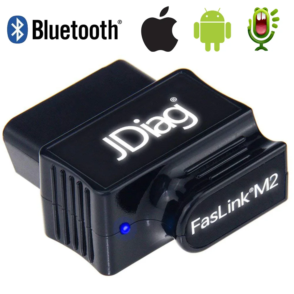 OBD2 Auto Code Reader Bluetooth 4.0 JDiag FasLink M2 Phone Diagnostic