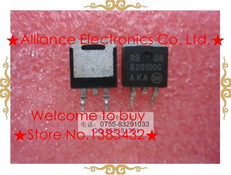 B20100 MBRB20100CTG ON TO 263 20A100V Schottky Power Rectifier D2PAK ...