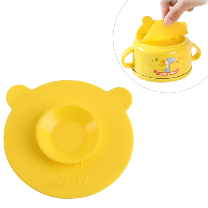 Silicone Pad Baby Children Feeding Bowl Mat Sucker Non-slip Antiskid Tableware Kitchen Tool | Мать и ребенок