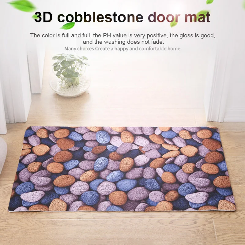 1 шт. 3D мощеный Напольный Коврик противоскользящий абсорбирующий для дома Ванная комната Кухня XH8Z