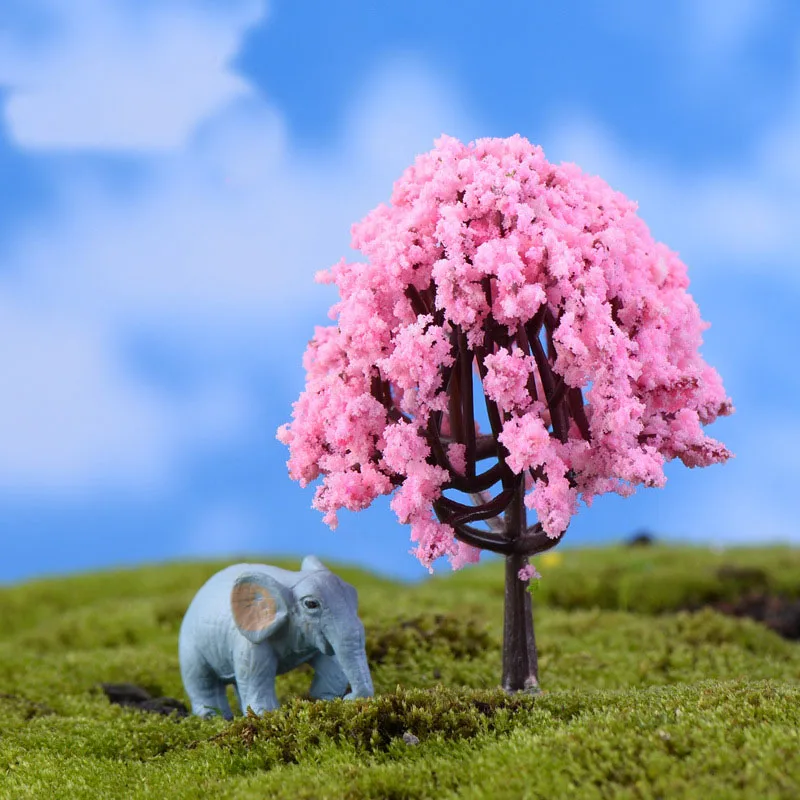 1 шт. мини дерево Фея садовые украшения миниатюры микро пейзаж изделия из смолы фигурка бонсай садовый Террариум аксессуары