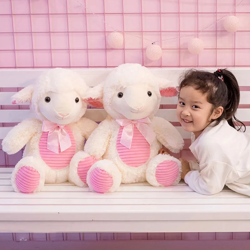 

45cm Kawaii Cartoon Sheep Plush Toy Soft Stuffed Animal Doll Baby Kids Children Doll Kawaii Birthday Gift Home Decor
