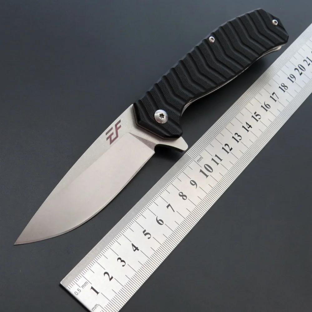 

High qualityEF62 ball bearing pocket folding knife D2 Steel blade G10 handle outdoor hunting camping fruit knife EDC Tool