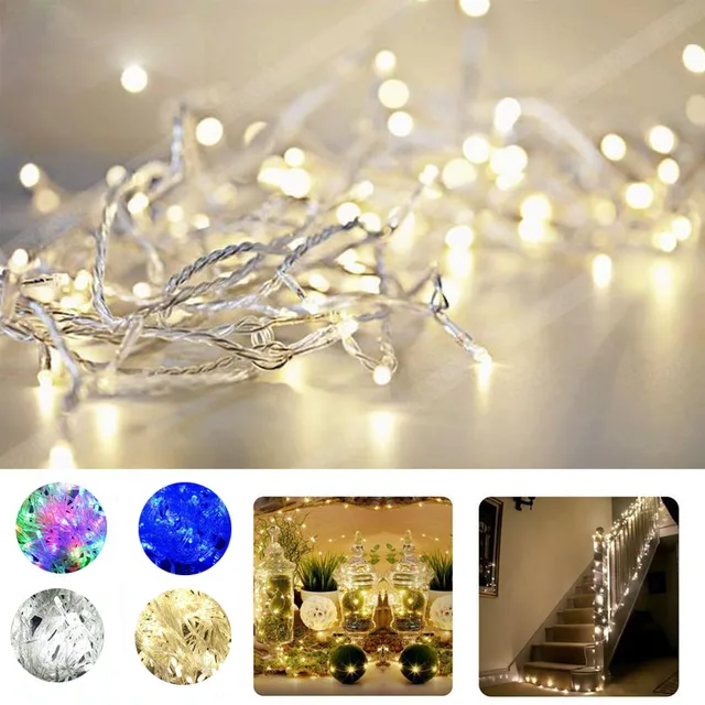 Christmas Outdoor String Lights Garland 5M 10M 20M 30M 50M 100M Waterproof LED Fairy Light for Wedding Party Xmas Holiday Light