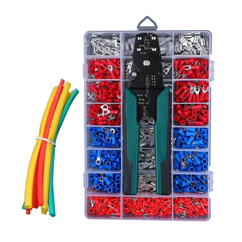 

crimper hand network tools pliers Tool Kit Ratchet Terminal Connector Plier Cable Cutter Crimper with Casing and terminal block