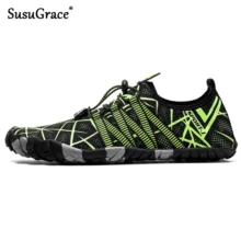 SusuGrace Мужская обувь с пятью пальцами летняя водонепроницаемая обувь для мужчин Уличная легкая мужская обувь для бассейна фитнес спортивные кроссовки