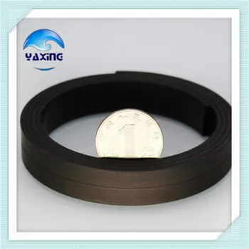 

5M 15 x 2 mm Rubber Magnetic Stripe Flexible Magnet DIY Craft Tape for shop office home school file