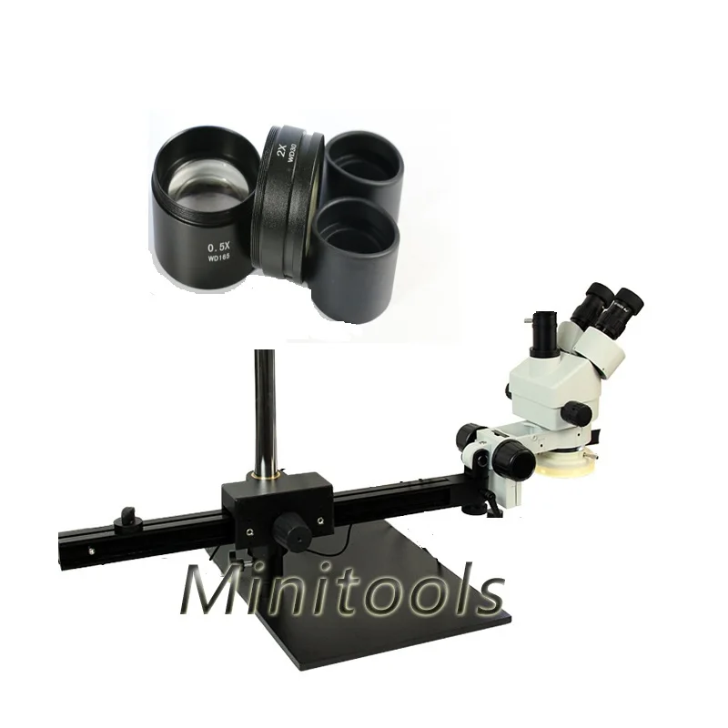 

Continue long arm 3.5X~90X Trinocular Stereo Zoom Microscope with 360 degree working distance PCB Inspection Microscope