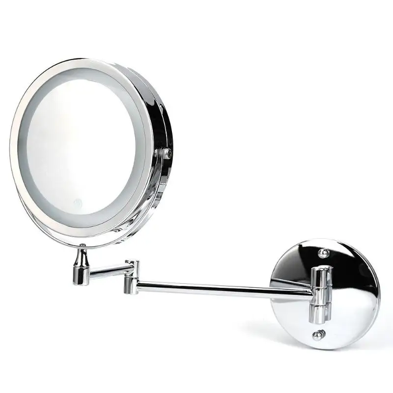 16 белый светильник светодиодный зеркало для макияжа 10x настольная столешница увеличение 7/8 дюймов ванная комната настенное косметическое зеркало