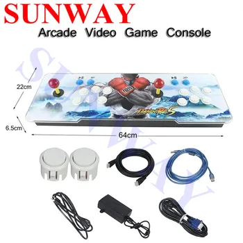 

Pandora 7 2177 in 1 Arcade Video Console USB Joystick Buttons With Light 2 Players Retro 3D Arcade Game machine for home TV
