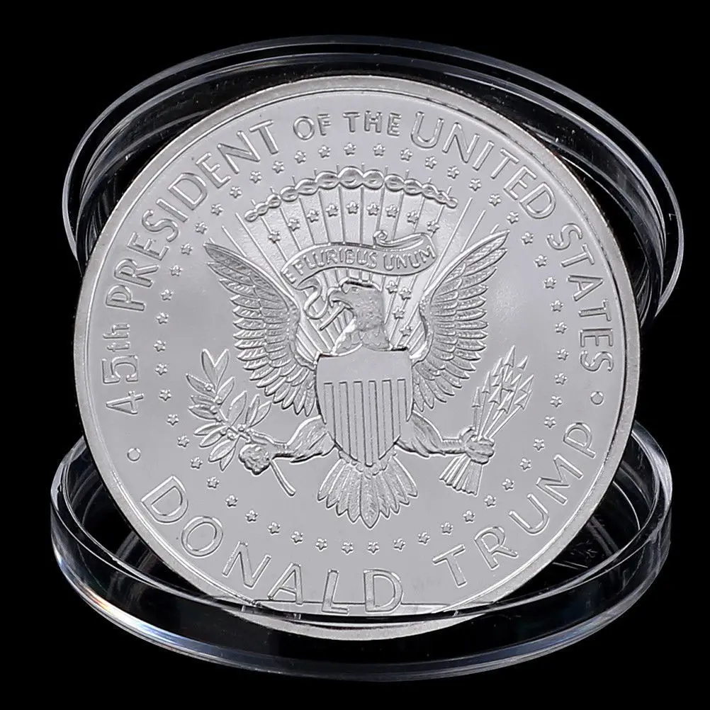 Памятная монета с серебряным покрытием в виде орла