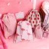 De algodón hecho a mano de lino bolsa para empaquetar y almacenar bolsa monedero pequeño de las mujeres bolsa de tela pequeña de regalo de Navidad ► Foto 2/6