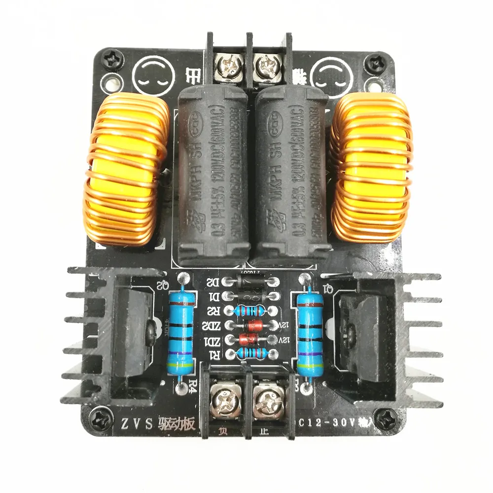20A 1000W ZVS низковольтная индукционная нагревательная плата модуль Flyback драйвер