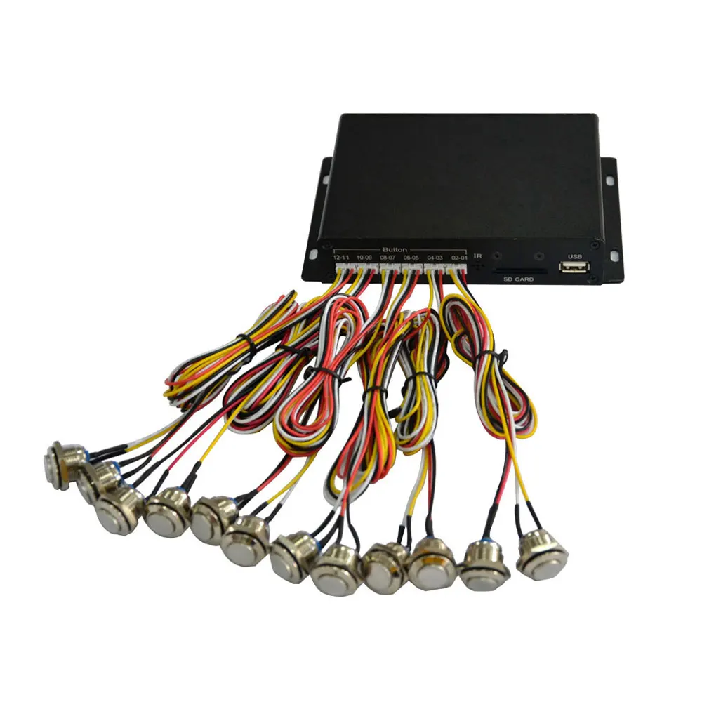MPC1005 12 оптический выход кнопка Полный новый HD 12V медиаплеер RS232 USB SD Слот Аудио