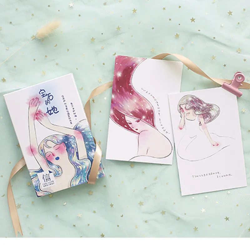 Карты Lover с бриллиантами для девочек открытка поздравительная открытка с буквенным принтом бумажная Закладка 1 лот = 1 упаковка = 30 шт