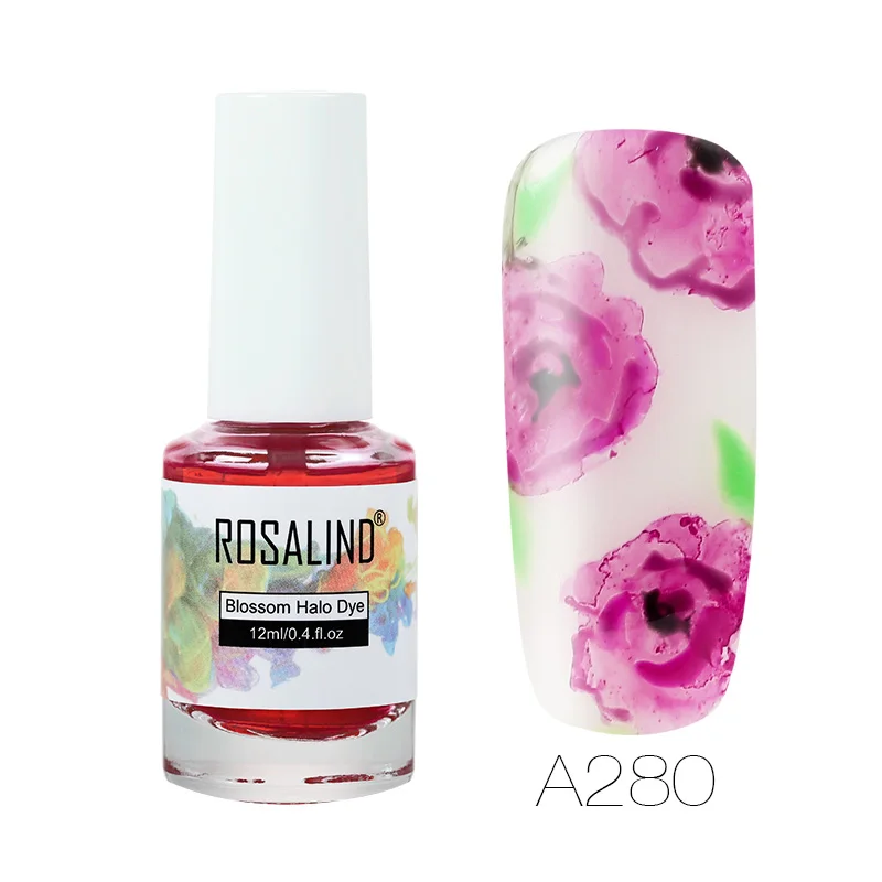 12 цветов для женщин Rosalind Nail Art Iink Smudge Liquid удобная чистка от быстросохнущего нетоксичного лака для ногтей 998 - Цвет: as show