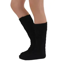 Женские вязаные длинные носки для высоких ботинок, выше колена, высокие чулки, модные чулки, повседневные чулки выше колена, высокие носки