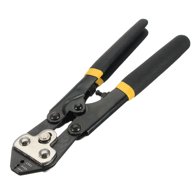 Crimping Pliers High Quality 65 Manganese Steel Hand Tools Yellow Black Wire Rope Crimp Capacity 0.1-0.5 0.5-1.0 1.0-2.0 mm