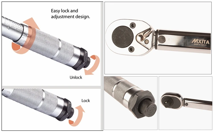 MXITA 1/" 28-210N Профессиональный динамометрический ключ, инструмент для ремонта автомобиля, динамометрический ключ, ручной набор инструментов