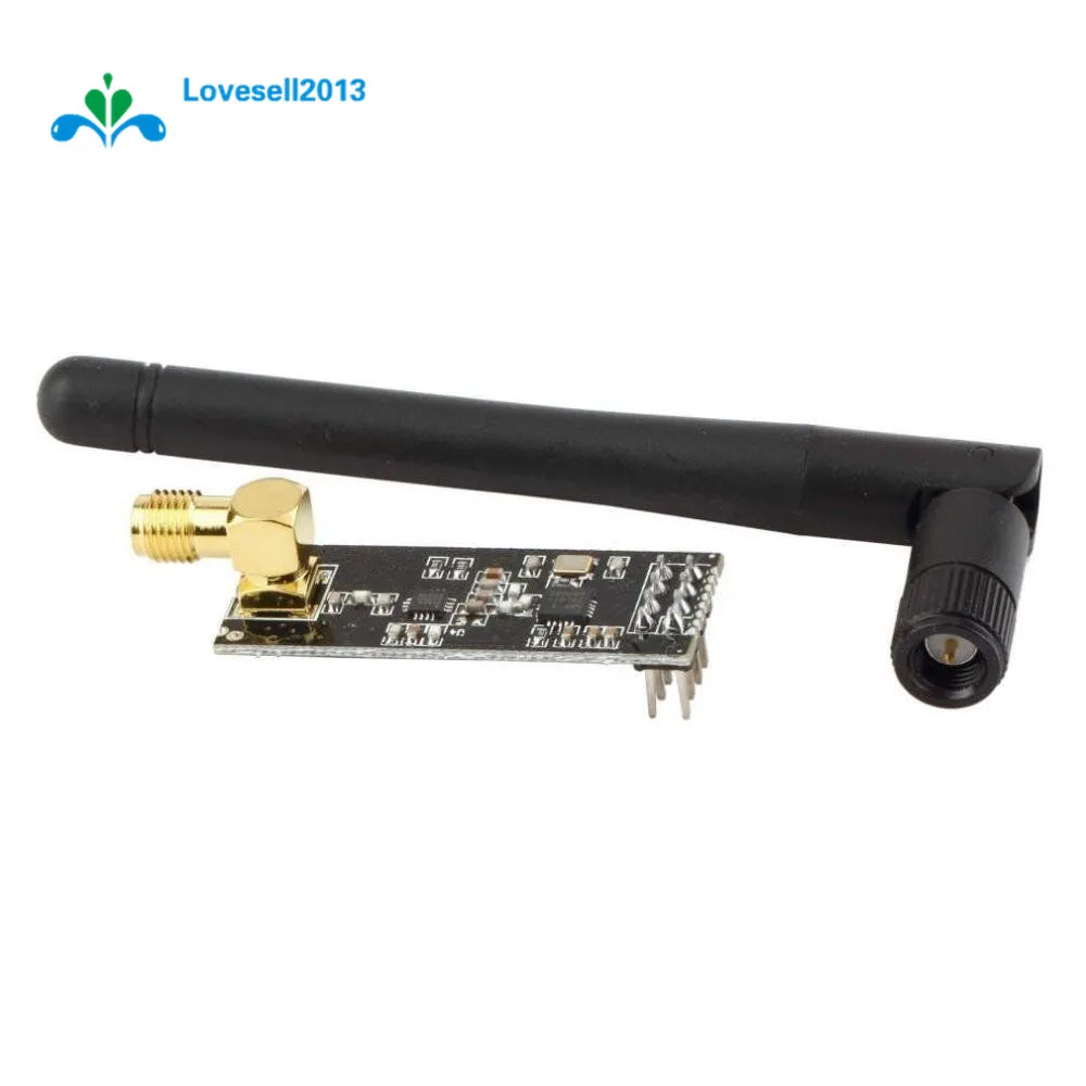 

2pcs 2.4G NRF24L01+PA+LNA SMA Antenna Wireless Transceiver 1100-Meter Distance Microcontroller Module For Arduino