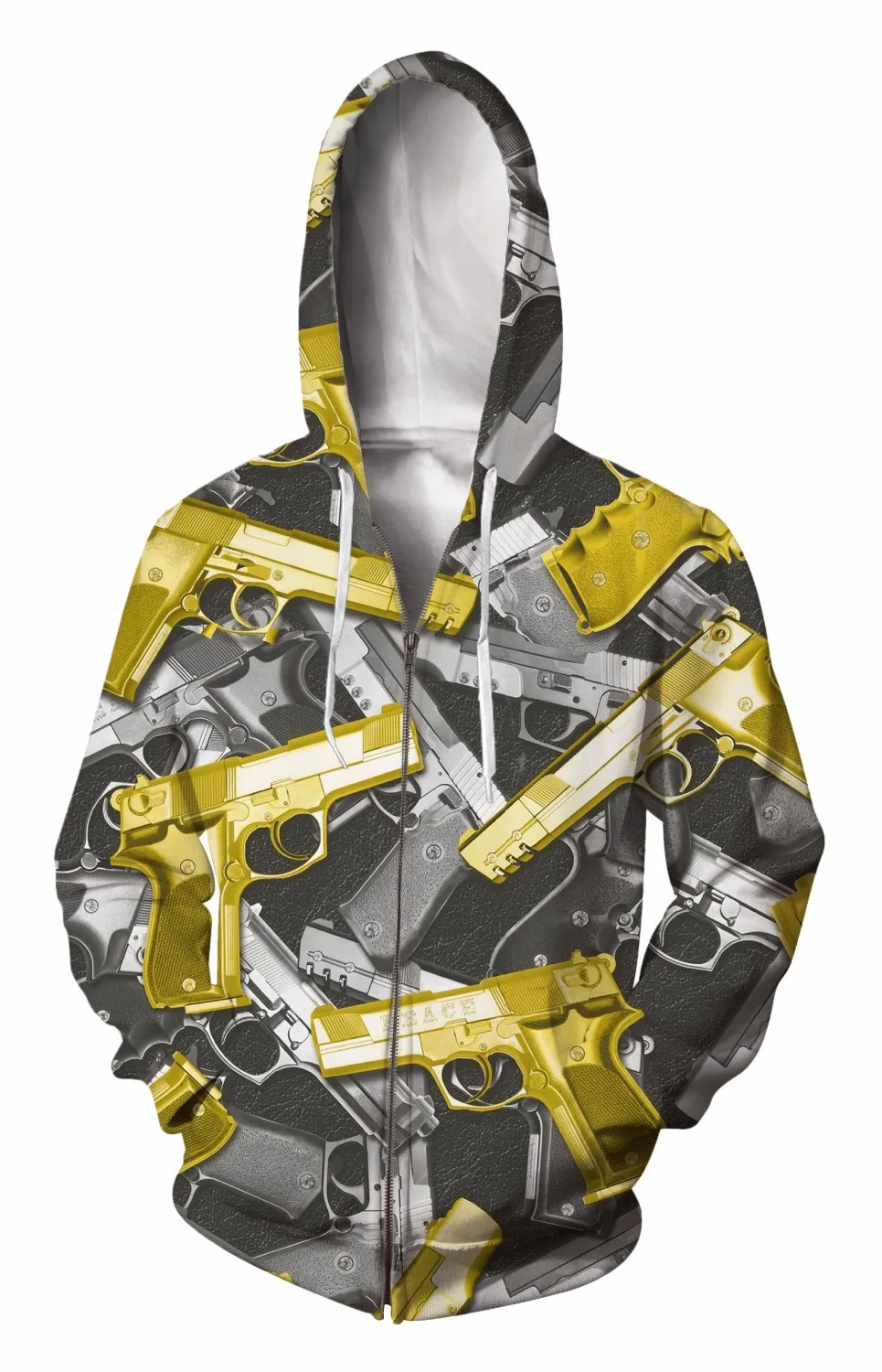 Aliexpress.com : Buy Zip Up Hoodie 3d Print Soft Pistol