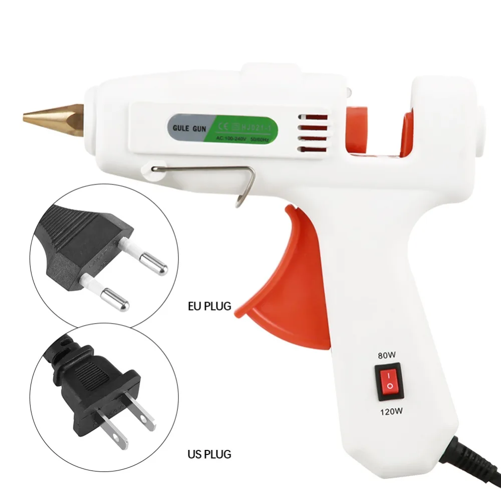 Buy 80W/120W Hot Glue Gun Dual power Electric Hot Melt