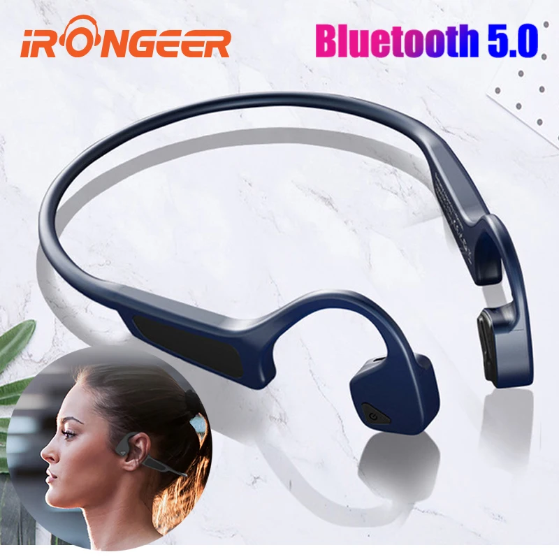 IRONGEER Bluetooth наушники 5 0 беспроводная гарнитура Спорт Бег костной проводимости hifi