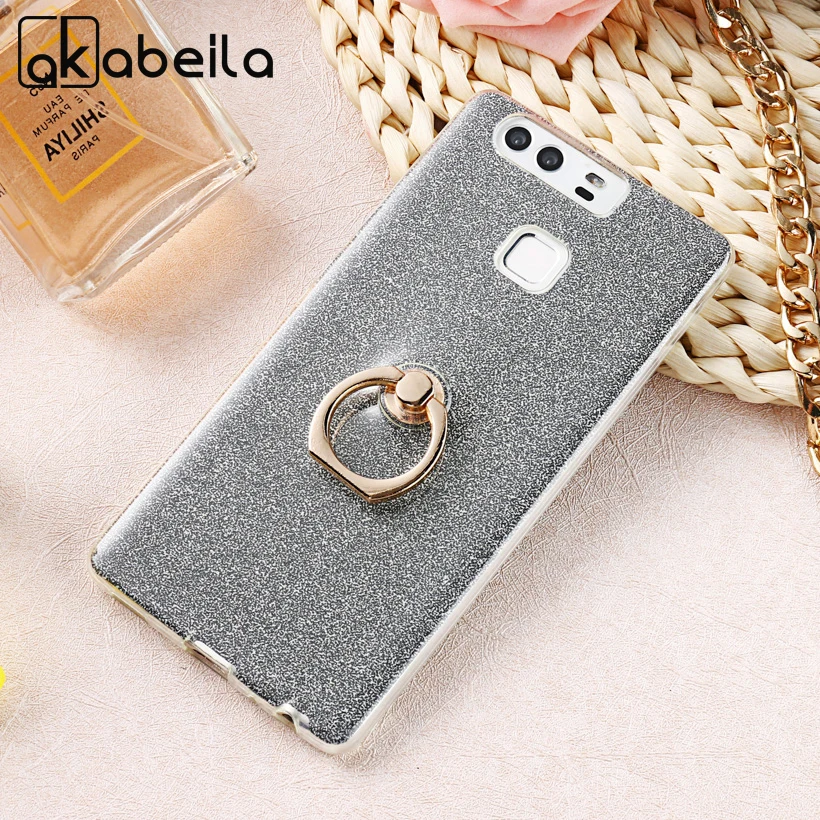 

AKABEILA Phone Cover Case For Huawei P9 EVA-L09 (Single SIM) EVA-L19 EVA-L29 (Dual SIM) 5.2 inch Case Glitter TPU Silicone Cover