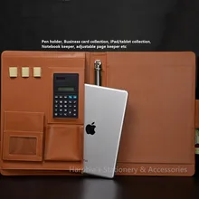 Harphia папка для файлов A4 Магнитная защелкивающаяся папка для документов A4 искусственная кожа менеджер Сумка для документов с калькулятор Примечание большая Ушная защелка