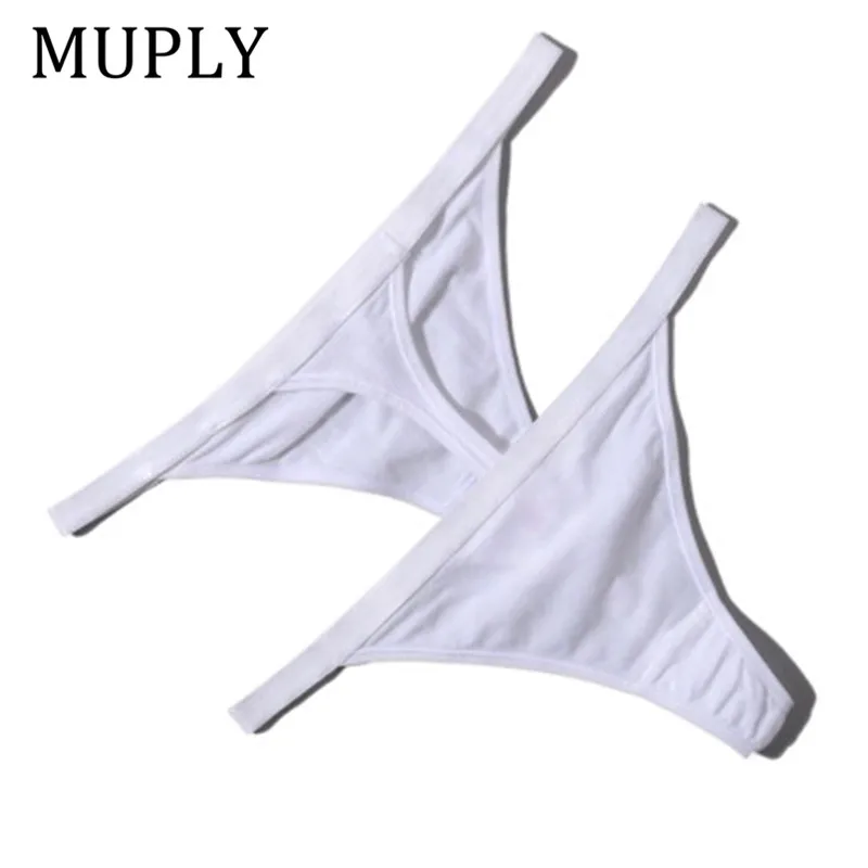

Hot Sale Sexy Women Cotton G String Thongs Low Waist Sexy Panties Ladies' Seamless Underwear Black Red White Skin Brief Women