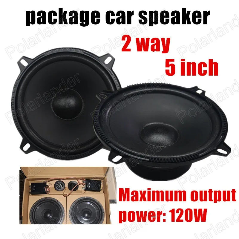 Лучшие продажи высокое качество стерео спикер Автомобиля аудио спикер 5 дюймов Аудио 2x120 Вт 2 способ автомобильный комплект Ас