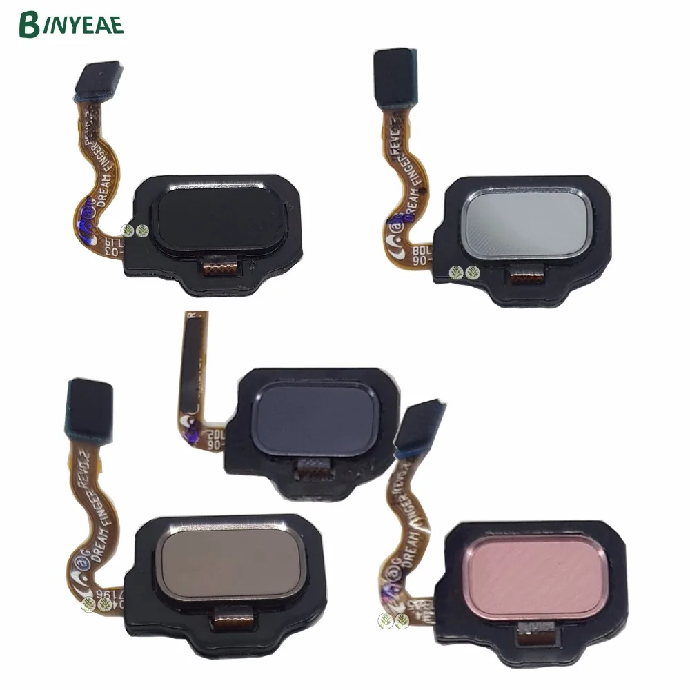 BINYEAE Back Home Button Fingerprint Sensor Accessories Black Pink Blue Gold Silver Gray For Samsung font