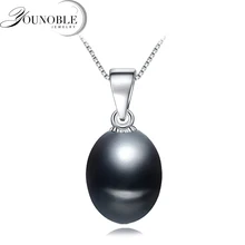 Beautiful 925 sterling silver pendant for women,real cultured natural freshwater pearl pendant necklace snh aa beautiful new real genuine cultured 11 13mm edison round natural freshwater pearl necklace jewelry design free shipping