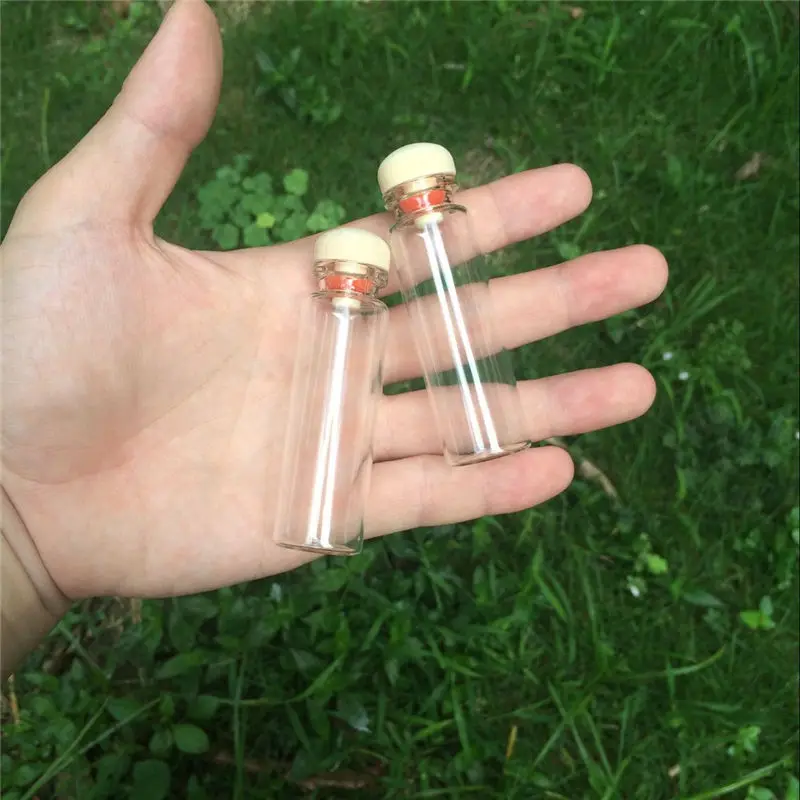 

18ml Glass Bottles with Cork Empty Vitreous Jars Containers for Christmas Gifts Jewelry Packaging 100pcs Hyaline Wishing Vials