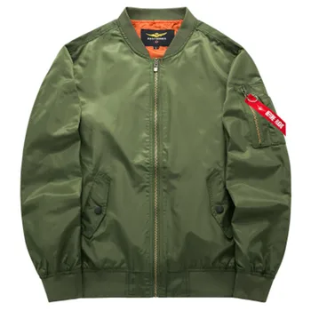 

Bomber Jacket 2019 Men's Fashion Spring Autumn Military Motorcycle Jackets Men Flight Ma-1 Pilot Air Force Brand coat Streetwear