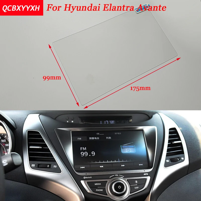 

Car Sticker 8 Inch GPS Navigation Screen Steel Protective Film For HYUNDAI Avante Control of LCD Screen Car Styling