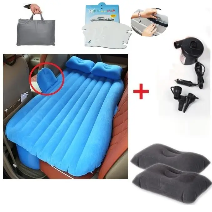 Надувной матрас для путешествий в автомобиле, надувная кровать для кемпинга, авто заднее сиденье, удлиненный матрас для родителей и детей, влюбленных, легкий сложенный