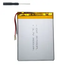 3500mAh 3.7V 357590 polymer lithium ion Battery Replacement Tablet Battery for Archos 70b Copper+tool accessories screwdriver
