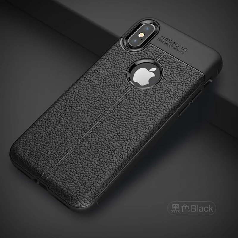 Роскошный кожаный чехол для телефона YUETUO i iphone xs max xr x s r силиконовые аксессуары